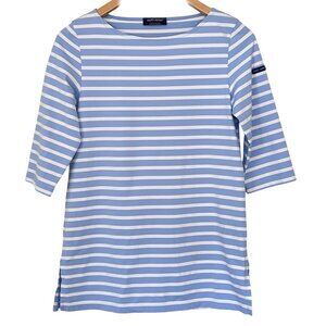 Saint James Garde-Côte III Anti-UV UPF 50+ Breton Nautical Stripe 3/4 Sleeve Top